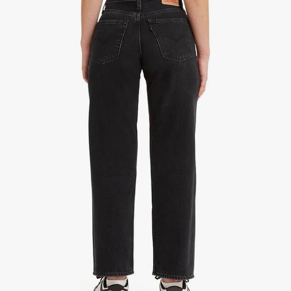 Levi's Women's 94 Baggy Jeans Mid Rise Straight Leg Black Women’s 28X31 - Picture 2 of 9